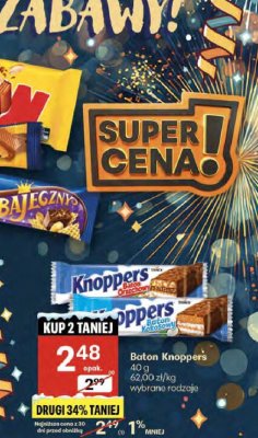 Baton Knoppers 40g promocja w Delikatesy Centrum