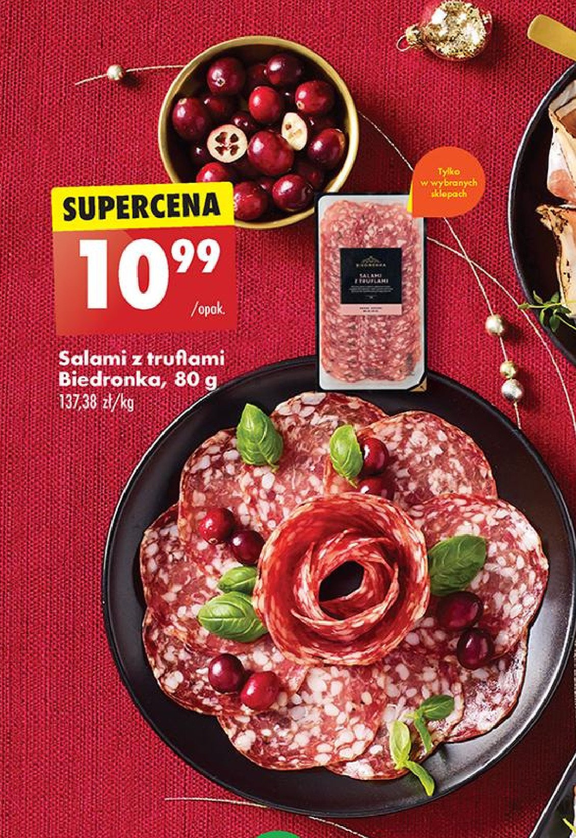 Salami z truflami Biedronka promocja