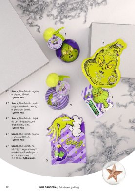 Maska do twarzy nawilżająca w płachcie The Grinch Sence 20 ml promocja w Rossmann