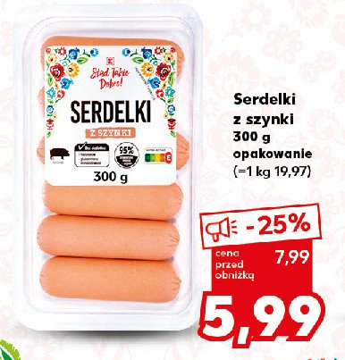 Serdelki z szynki K-classic stąd takie dobre! promocja