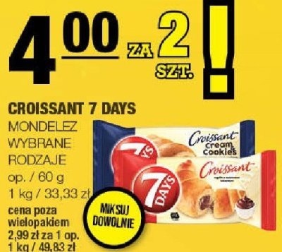 Croissant 7 Days Mondelez promocja w SPAR
