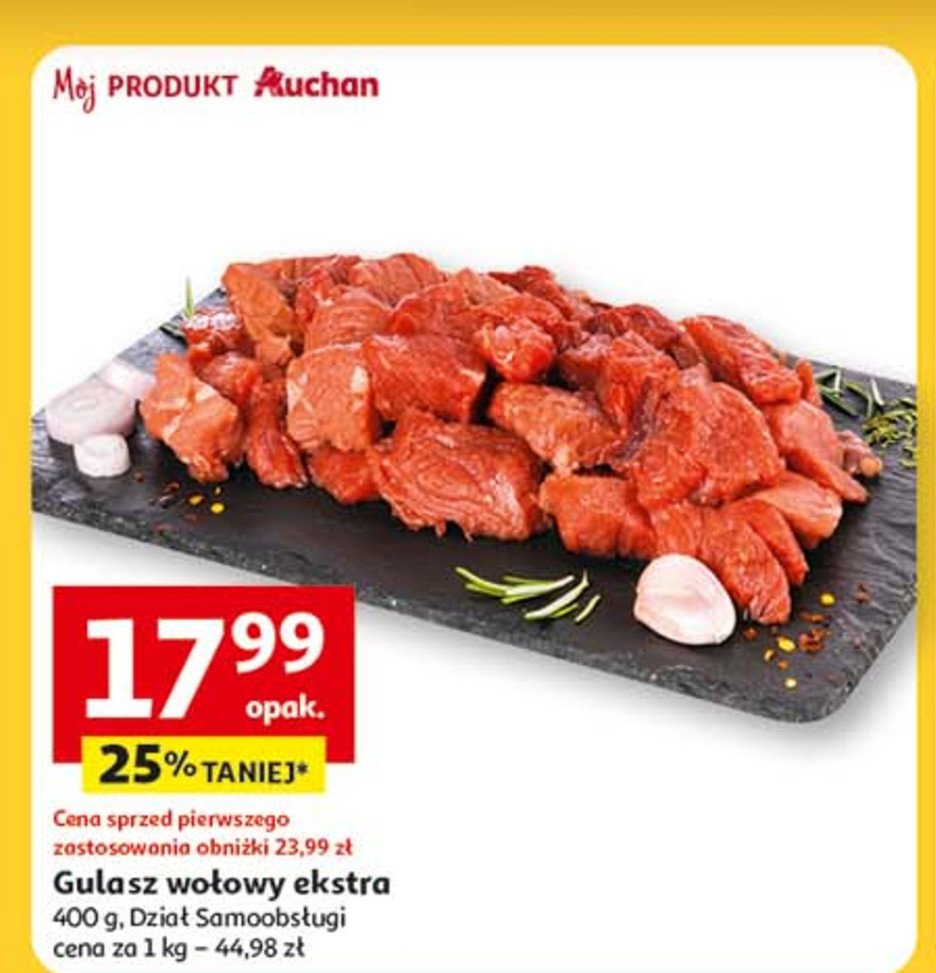 Gulasz wołowy extra promocja