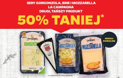 Ser Mozzarella La Campagna 150g promocja w Netto