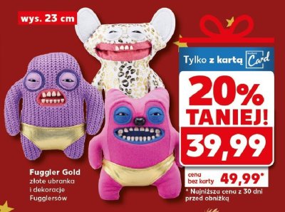 Gold złote ubranka i dekoracje Fugglerów promocja w Kaufland