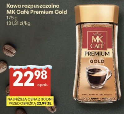 Kawa rozpuszczalna MK Café Premium Gold promocja w Delikatesy Centrum
