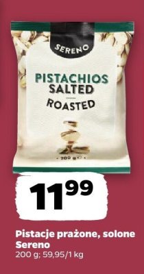 Pistacje prażone, solone  promocja w Netto