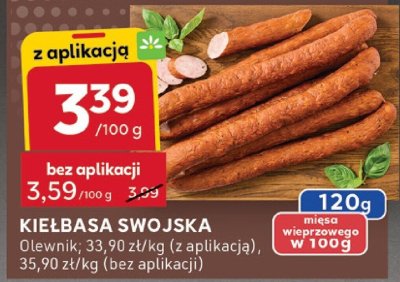 Kiełbasa swojska z szynki Pikok promocja w Stokrotka