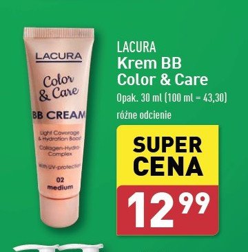 Krem bb nawilżający 02 Lacura promocja w Aldi