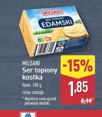 Ser topiony edamski Milsani promocja