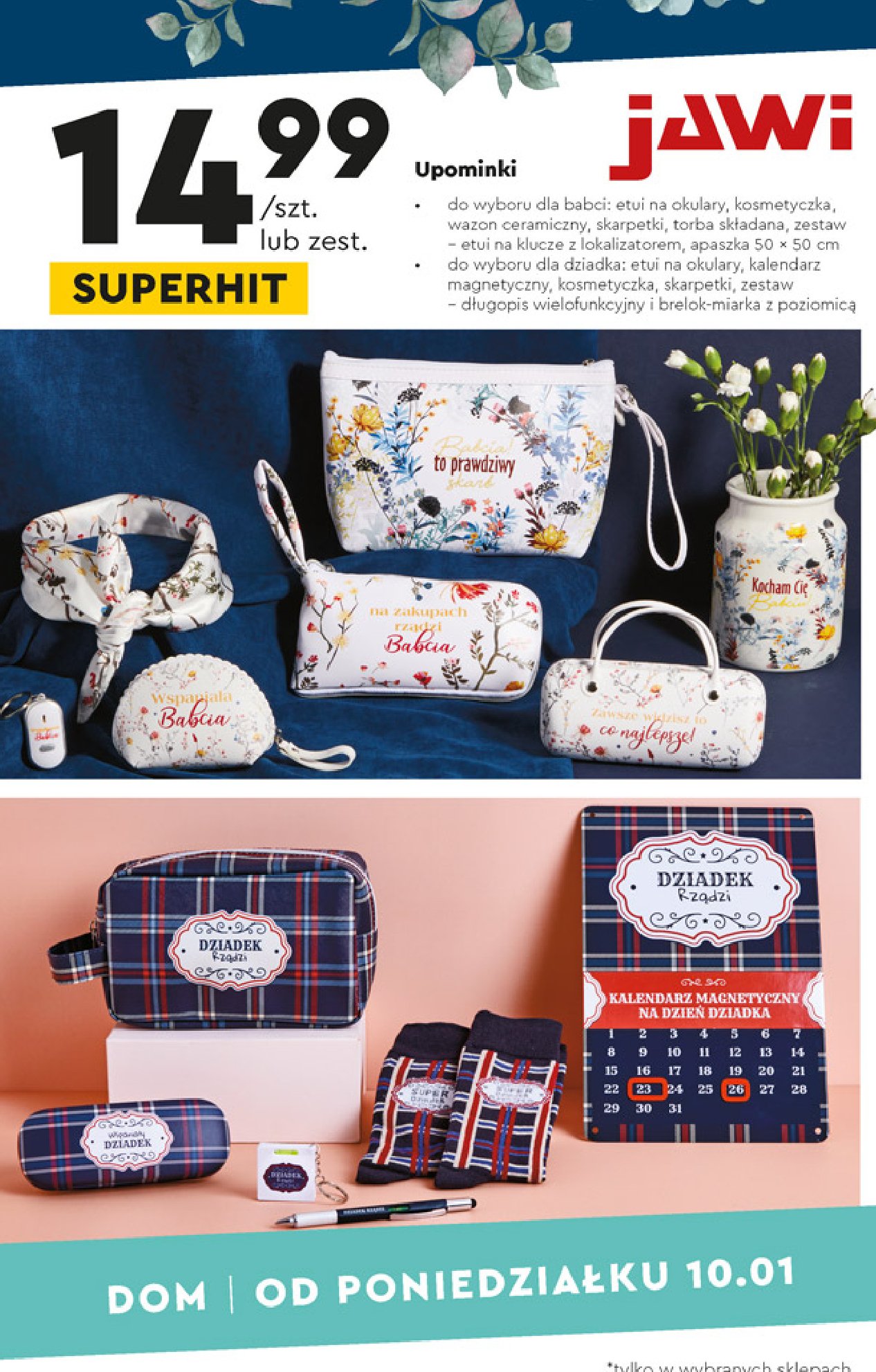 Wazon ceramiczny kocham cię babciu Jawi promocja w Leclerc