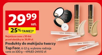 Produkty do makijażu twarzy Top Face promocja w Auchan