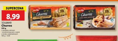 Churros z sosem czekoladowym Sol&mar promocja