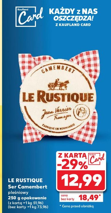 Ser camembert Le rustique promocja