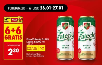 Piwo Żatecký Světlý Ležák promocja w Biedronka