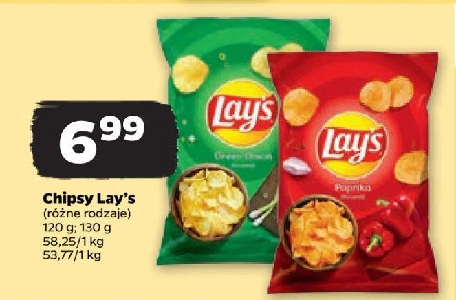 Chipsy paprykowe Lay's Frito lay lay's promocja w Netto