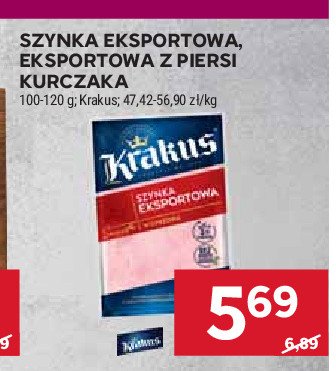 Szynka z piersi kurczaka Krakus animex promocja w Stokrotka