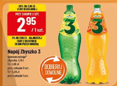 Napój Zbyszko 3 Zbyszko promocja w POLOmarket