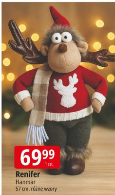 Renifer Hanmar 57 cm, różne wzory promocja w Leclerc