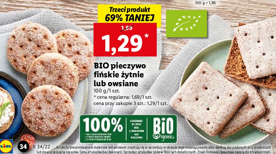 Pieczywo owsiane fińskie bio Bio organic promocje
