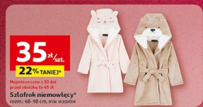 Szlafrok niemowlęcy promocja w Auchan