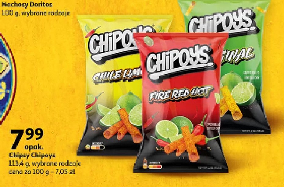 Chipsy fire red hot Chipoys promocja
