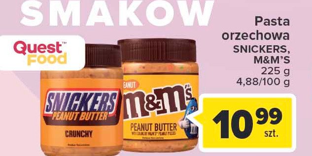 Mas艂o orzechowe Snickers peanut butter promocja