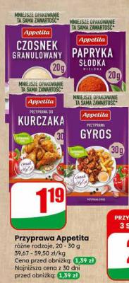 Przyprawa gyros promocja w Dino