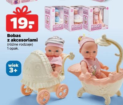 Lalka Bobas z akcesoriami różne rodzaje promocja w Netto