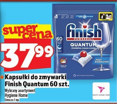 Kapsułki do zmywarki Finish Quantum 60 szt. promocja w TOPAZ