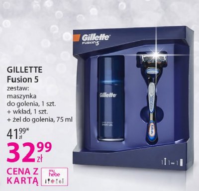 Maszynka do golenia + wkład + żel do golenia 75 ml Gillette fusion 5 promocja