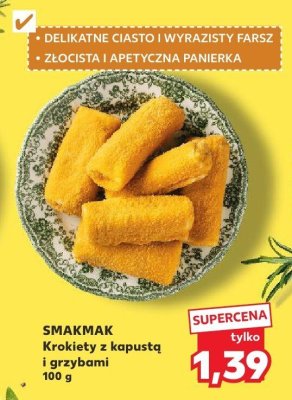 Krokiety z kapustą i grzybami promocja w Kaufland
