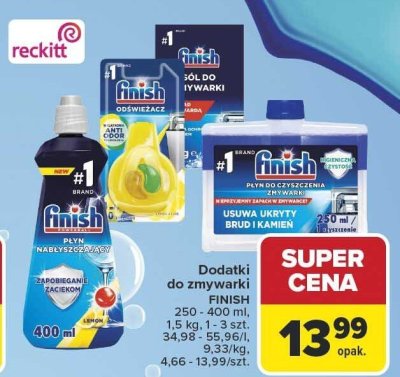 Finish płyn nabłyszczający 400 ml promocja w Carrefour Market