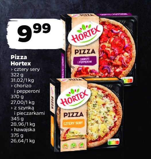 Pizza chorizo i pepperoni Hortex promocja
