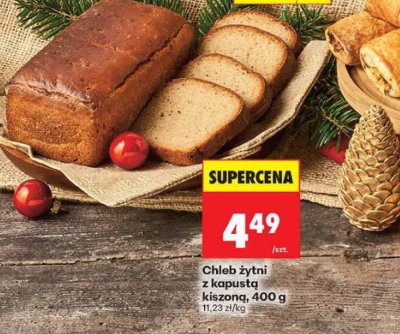 Chleb żytni z kapustą kiszoną 400 g promocja w Biedronka