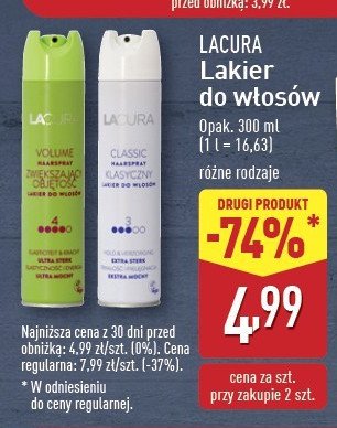 Lakier do w艂os贸w volume Lacura promocja