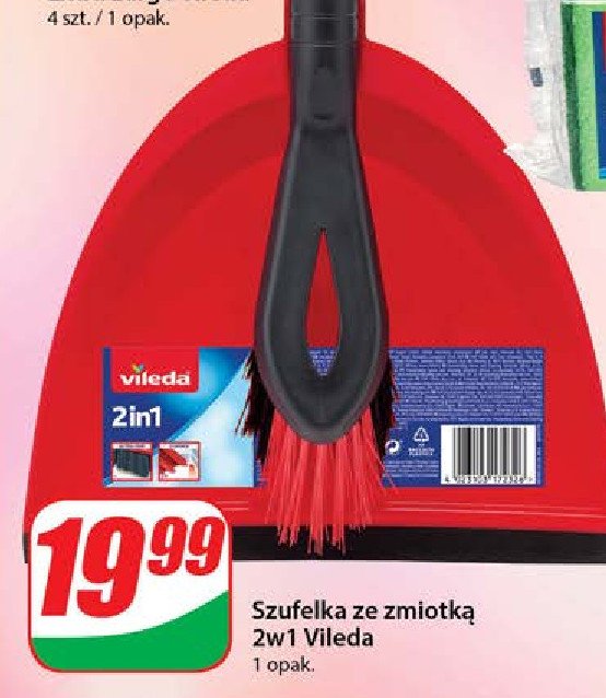 Szufelka + zmiotka 2w1 Vileda promocja