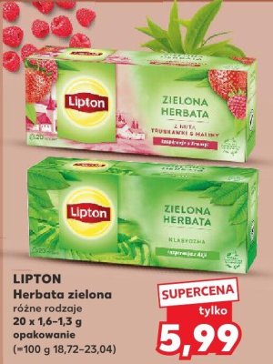 Herbata zielona, różne rodzaje promocja w Kaufland