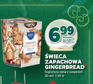 Świeca zapachowa Gingerbread promocja w Stokrotka