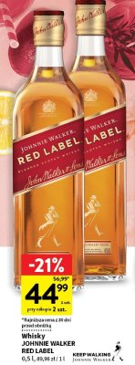 Whisky Johnnie walker red label promocja w Intermarche