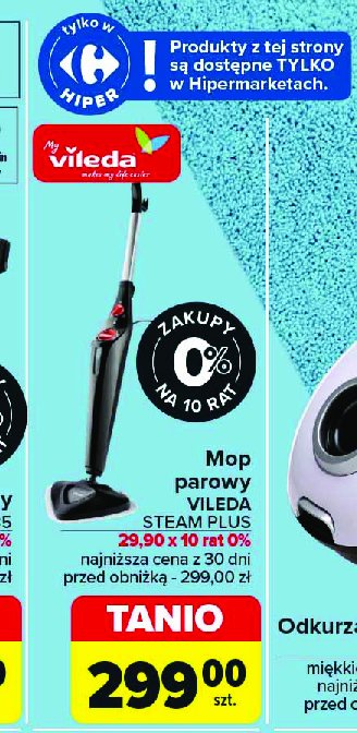 Mop parowy steam plus 1550 w Vileda promocja