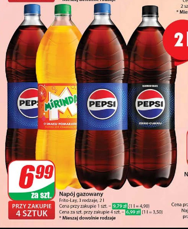 Napój orange Mirinda promocja w Dino