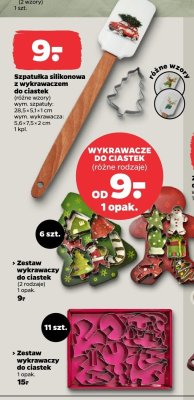 Zestaw wykrawacze do ciastek 2 rodzaje 6 szt. promocja w Netto