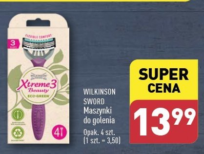 Maszynki do golenia Wilkinson xtreme 3 beauty eco-green promocja