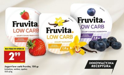 Jogurt waniliowy Fruvita low carb promocja