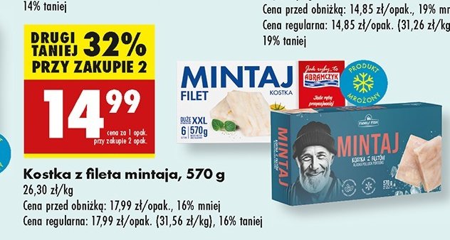 Filet z mintaja Family fish promocja w Biedronka