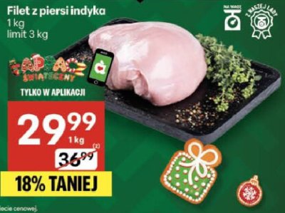 Filet z piersi indyka promocja w Delikatesy Centrum