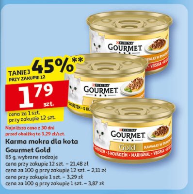 Karma dla kota mus z kurczaka Purina gourmet promocja