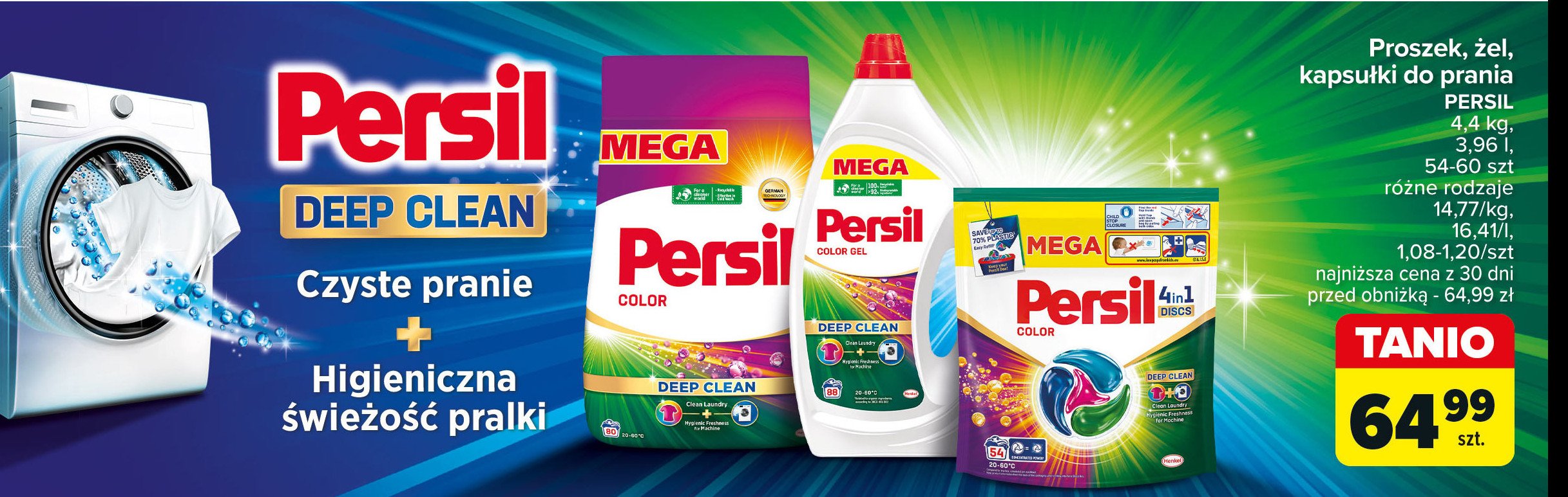 Persil proszek do prania deep clean color promocja w Carrefour