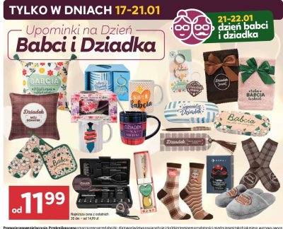 Upominki na Dzień Babci i Dziadka Stokrotka promocja w Stokrotka