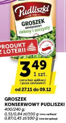 Groszek konserwowy Pudliszki promocja w Euro Sklep